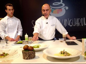 Koldo Rodero y “Garbancita” cocinan Alcachofa de Tudela en el marco de Fruit Fusión