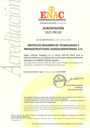 INTIA mantiene y amplía la acreditación de ENAC como entidad de Certificación