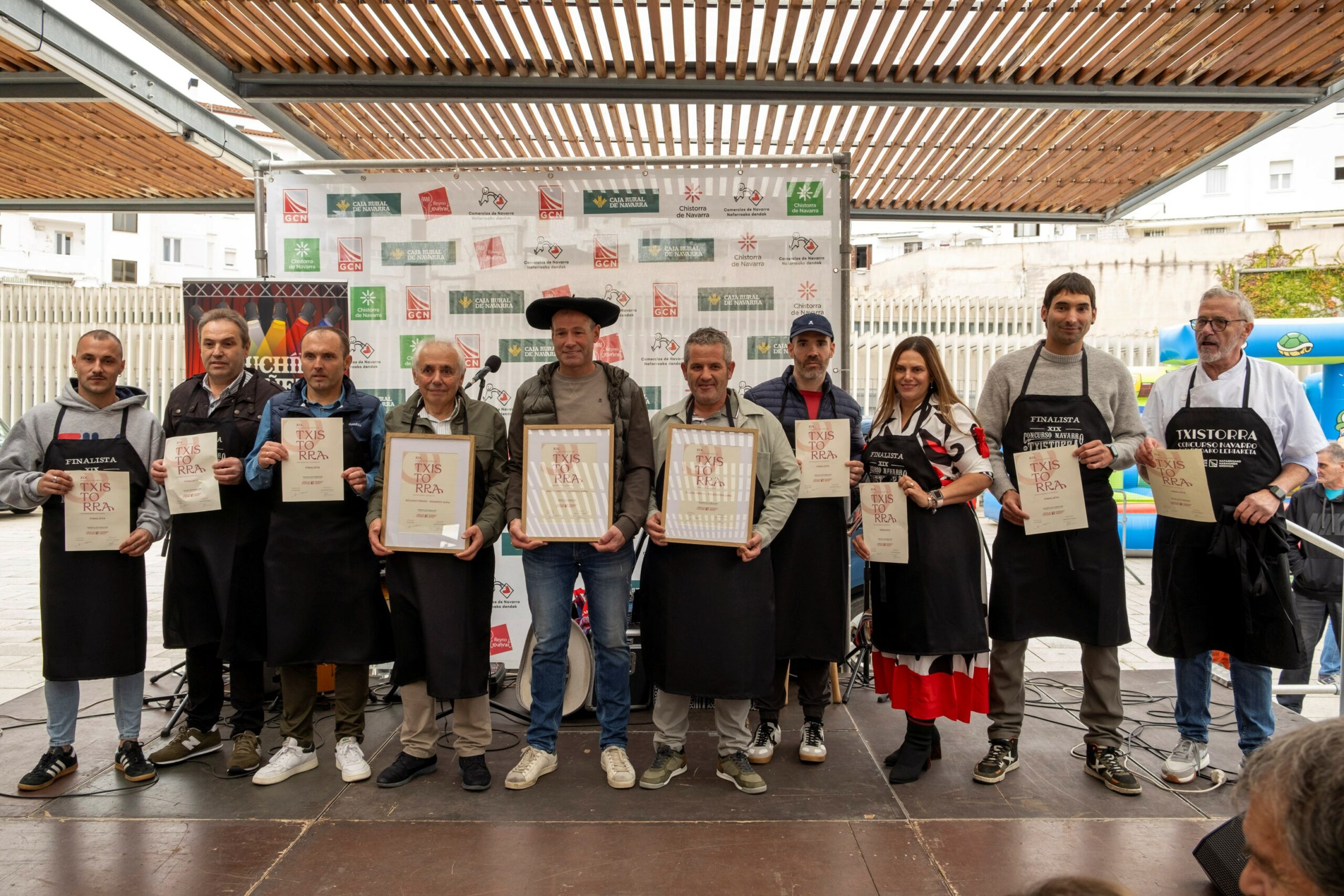 Carlos Iriguibel Lanceta de Huarte ganador del  Concurso Navarro de Chistorra / Txistorra Nafarroako Lehiaketa