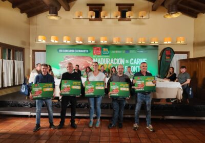 Carnicería Iparla, de Zizur Mayor, gana por segundo año consecutivo el VIII Concurso de Maduración de Carne I.G.P. Ternera de Navarra – Nafarroako Aratxea con carne de raza Pirenaica, de la Ganadería José Ignacio Bidegain de Arrieta